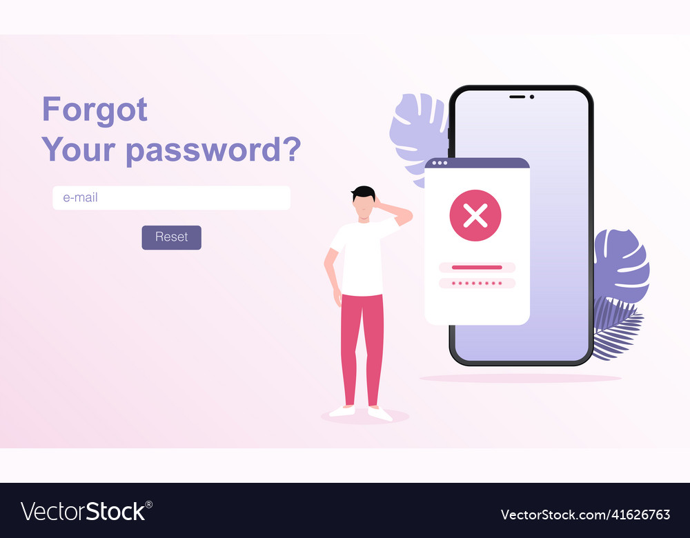 Reset password for web banner