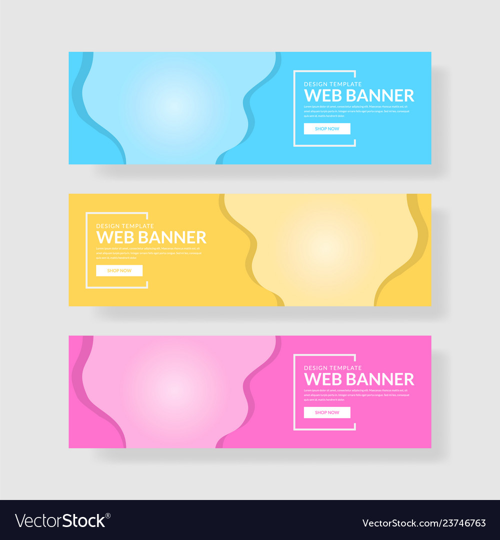 Website banner ui ux
