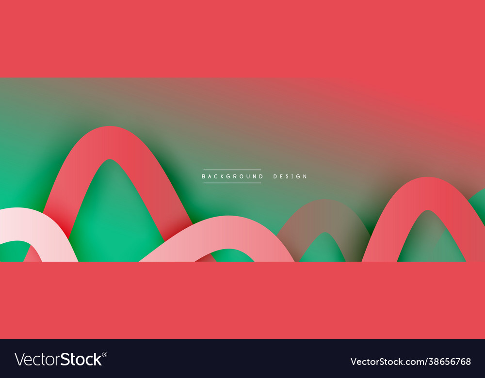 Abstract gradient background with wave line Vector Image Abstract gradient background with wave line