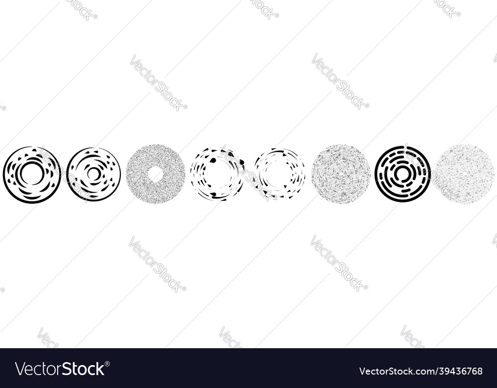 Circular concentric segmented circles rings Vector Image Circular concentric segmented circles rings