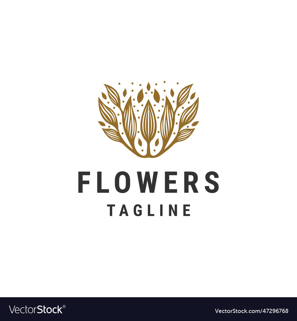 Flower logo Royalty Free Vector Image - VectorStock