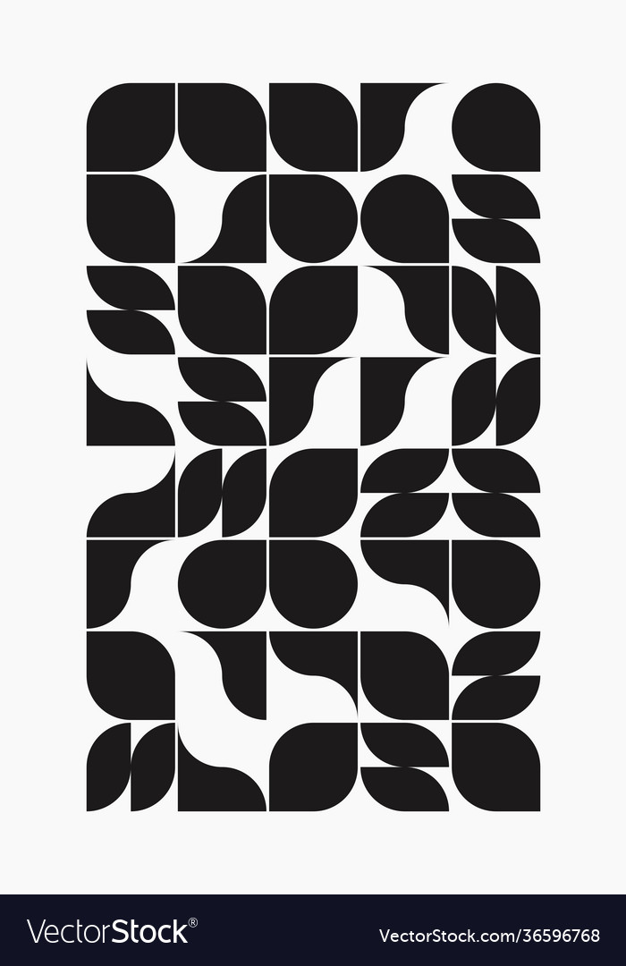 Monochrome abstract pattern design Vector Image Monochrome abstract pattern design