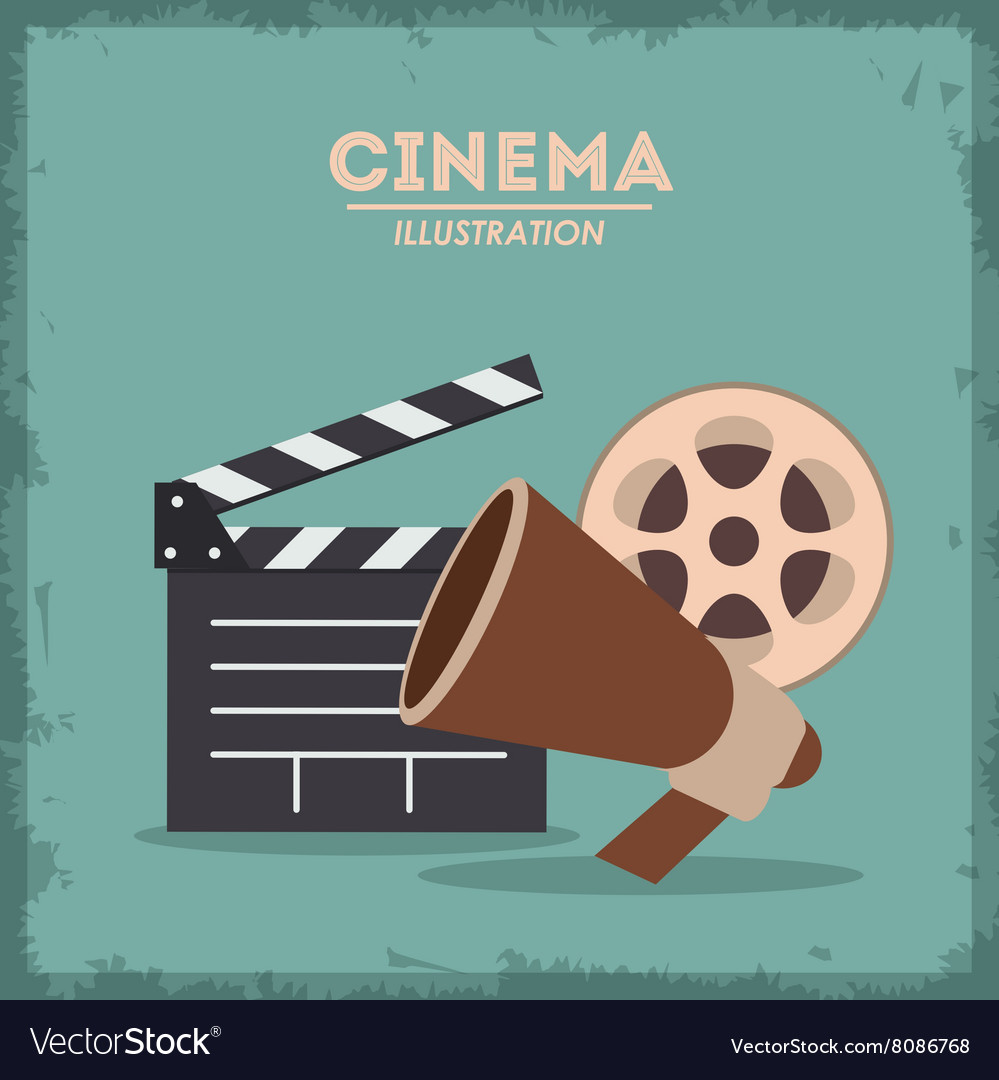 Retro cine objects design