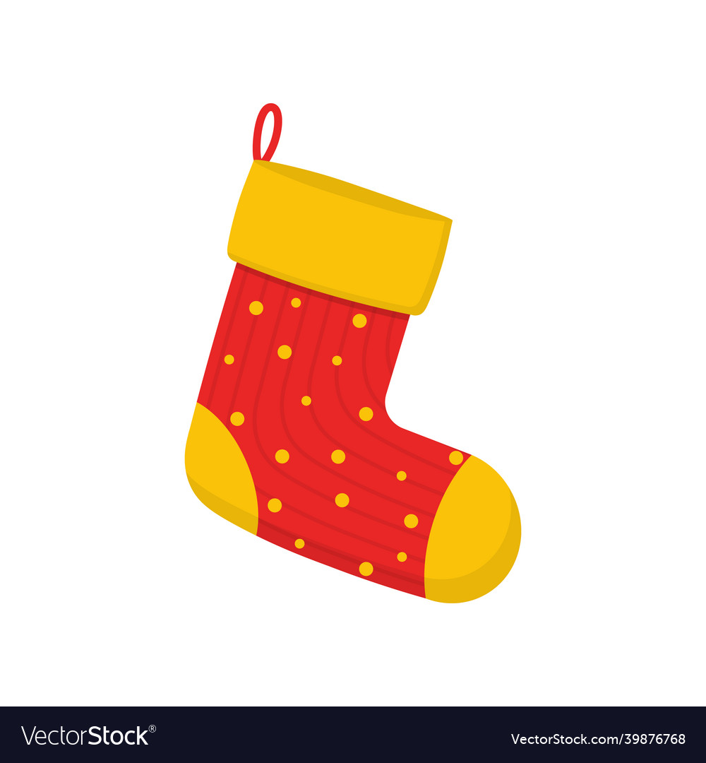 Set christmas socks holiday decorations for gifts vector image Set christmas socks holiday decorations for gifts