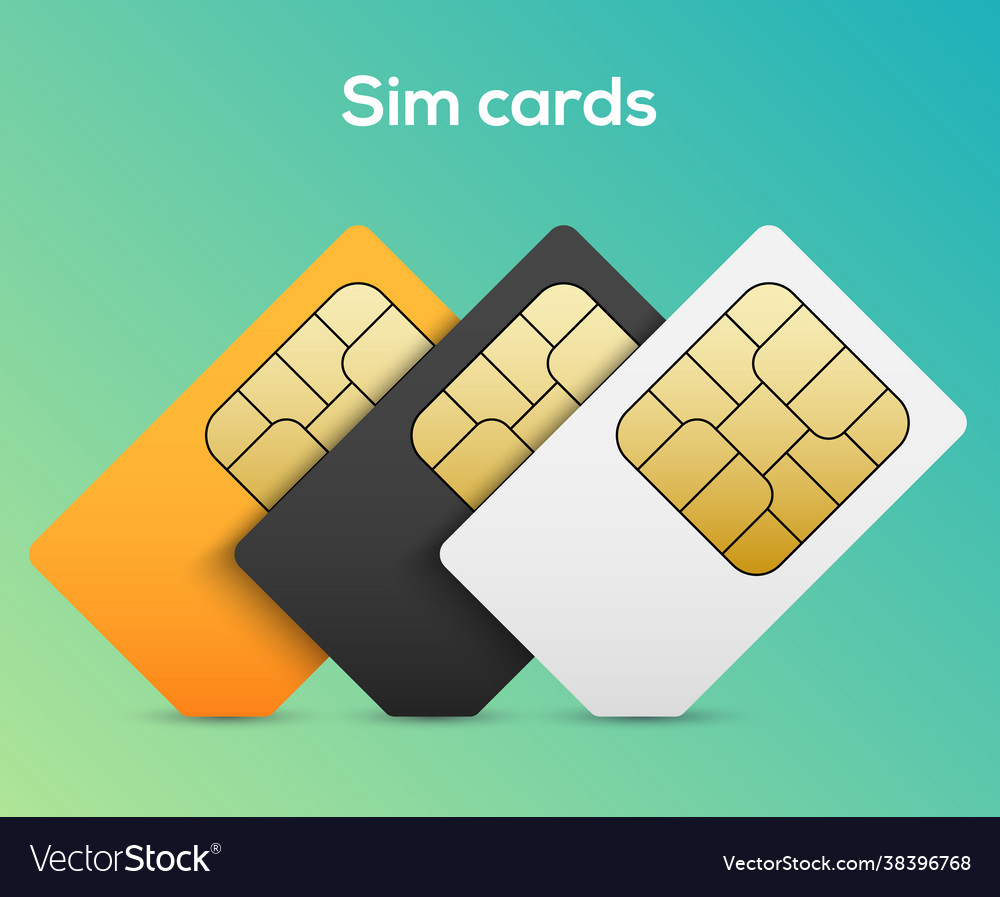 Sim card mobile phone icon chip simcard