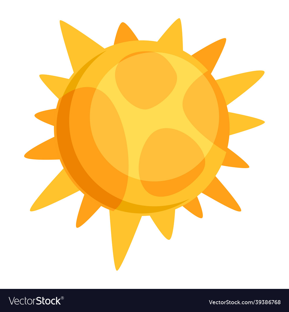 Sun icon in cartoon style image Royalty Free Vector Image Sun icon in cartoon style image Royalty Free Vector Image