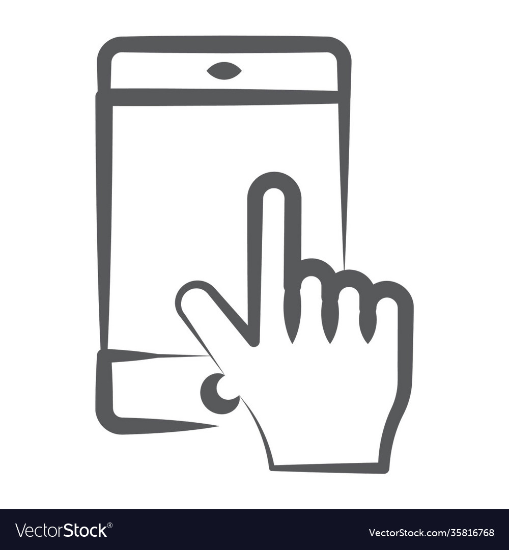 Touchscreen Royalty Free Vector Image - VectorStock