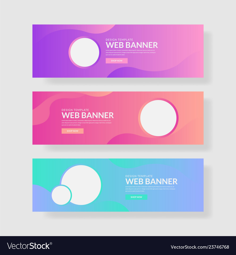 Website banner ui ux vector image Website banner ui ux