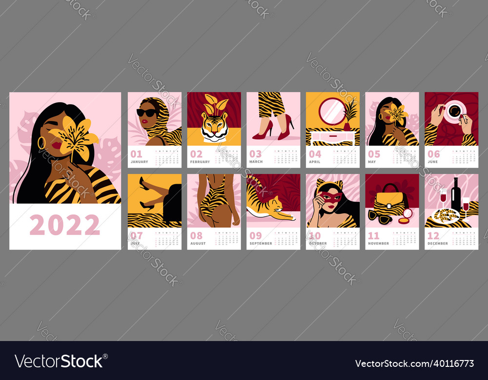2022 calendar design vertical page template a4 vector image 2022 calendar design vertical page template a4