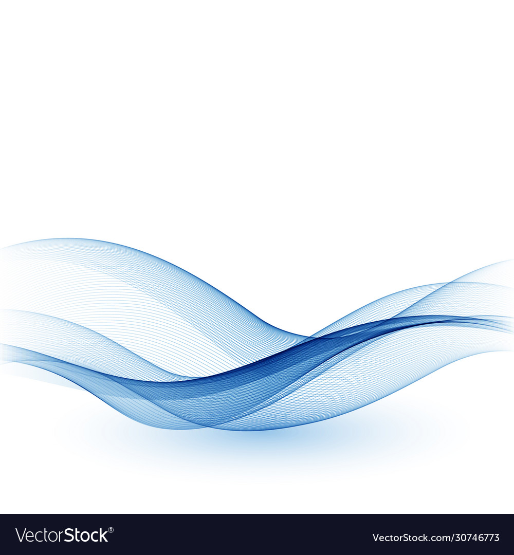 Blue abstract wave background Royalty Free Vector Image