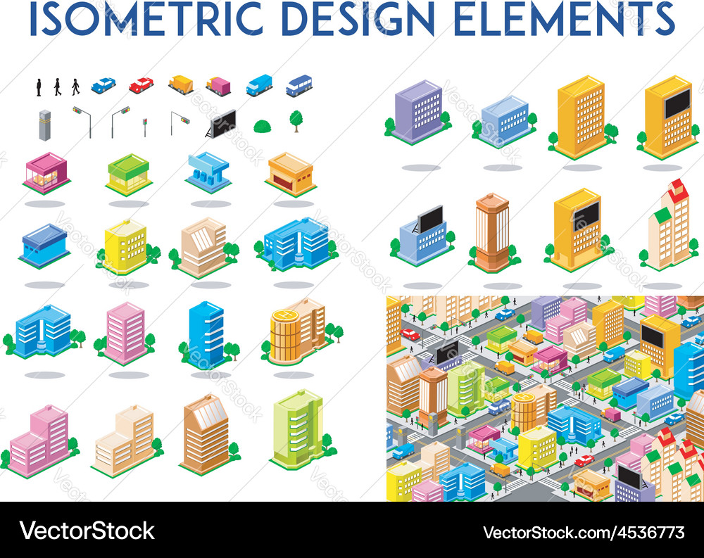 ISOMETRIC Royalty Free Vector Image - VectorStock