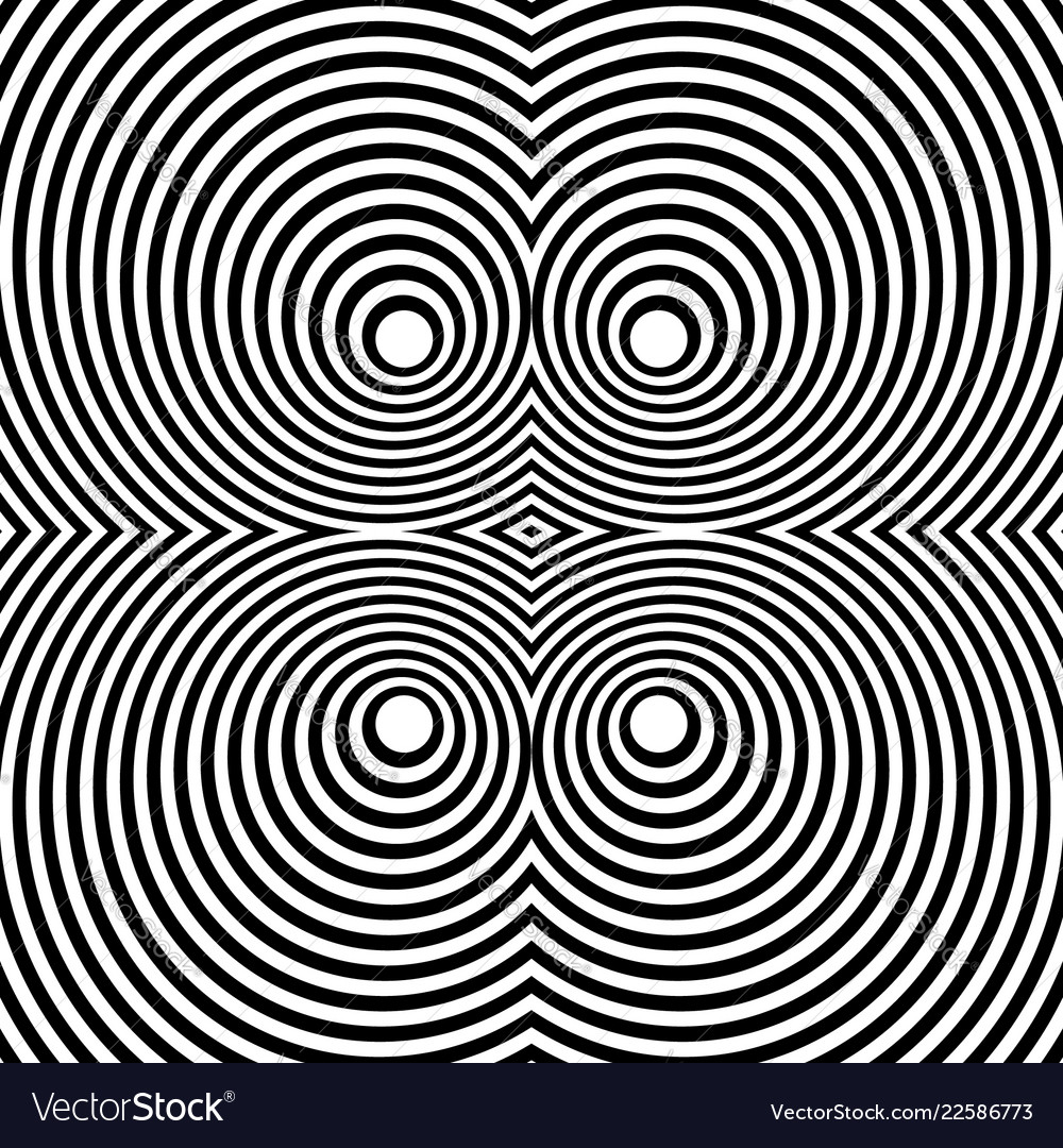 Mirrored symmetrical pattern with concentric vector image Mirrored symmetrical pattern with concentric