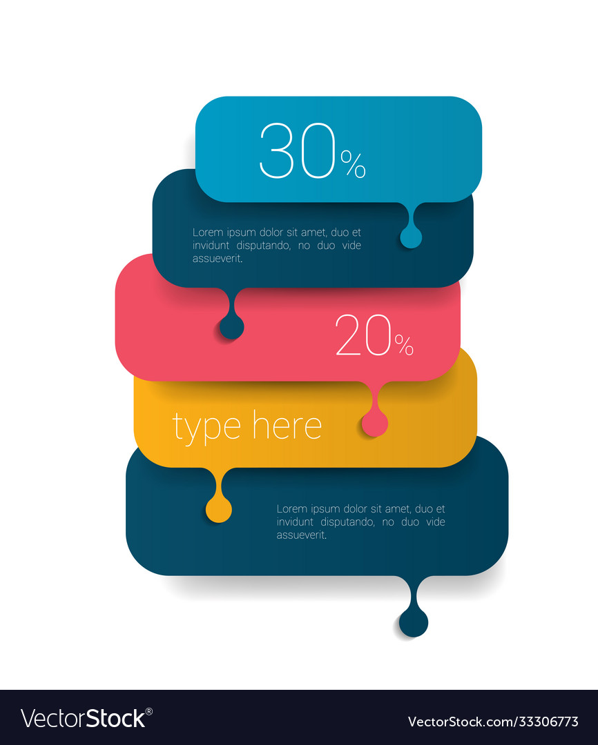 Speech bubble template scheme infographic element vector image Speech bubble template scheme infographic element