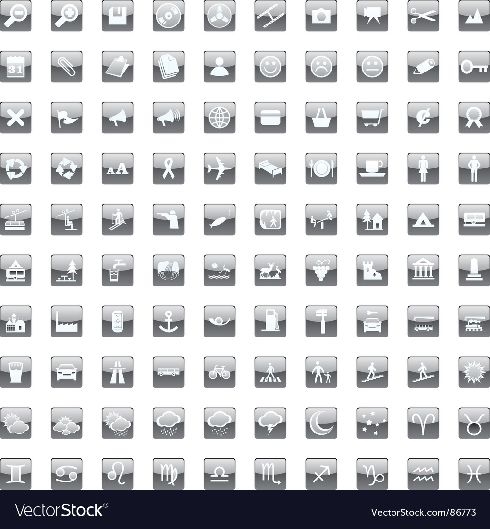 Web icon set