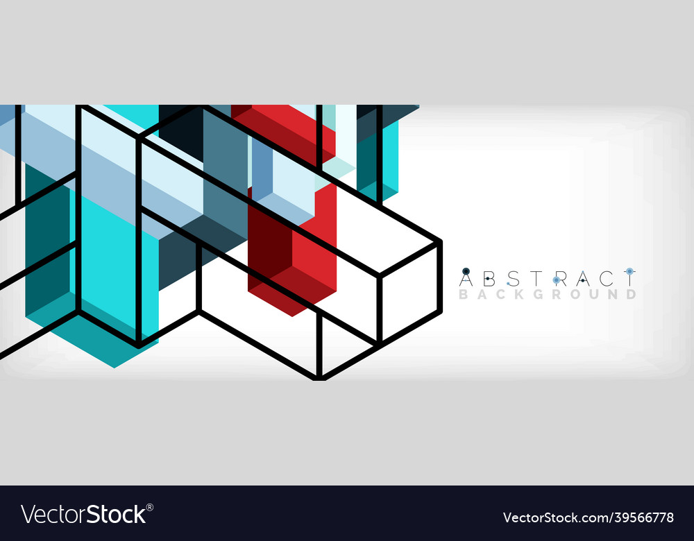 Abstract background 3d cubes cubic elements