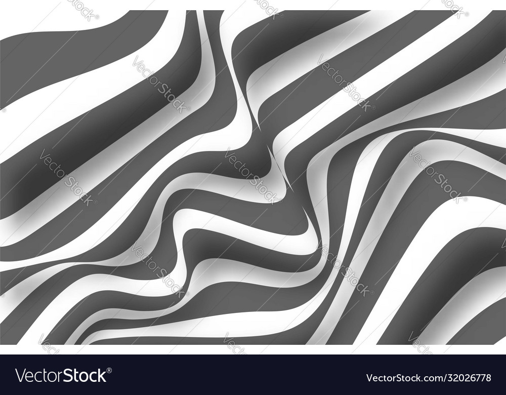 Abstract geometric pattern with wavy lines