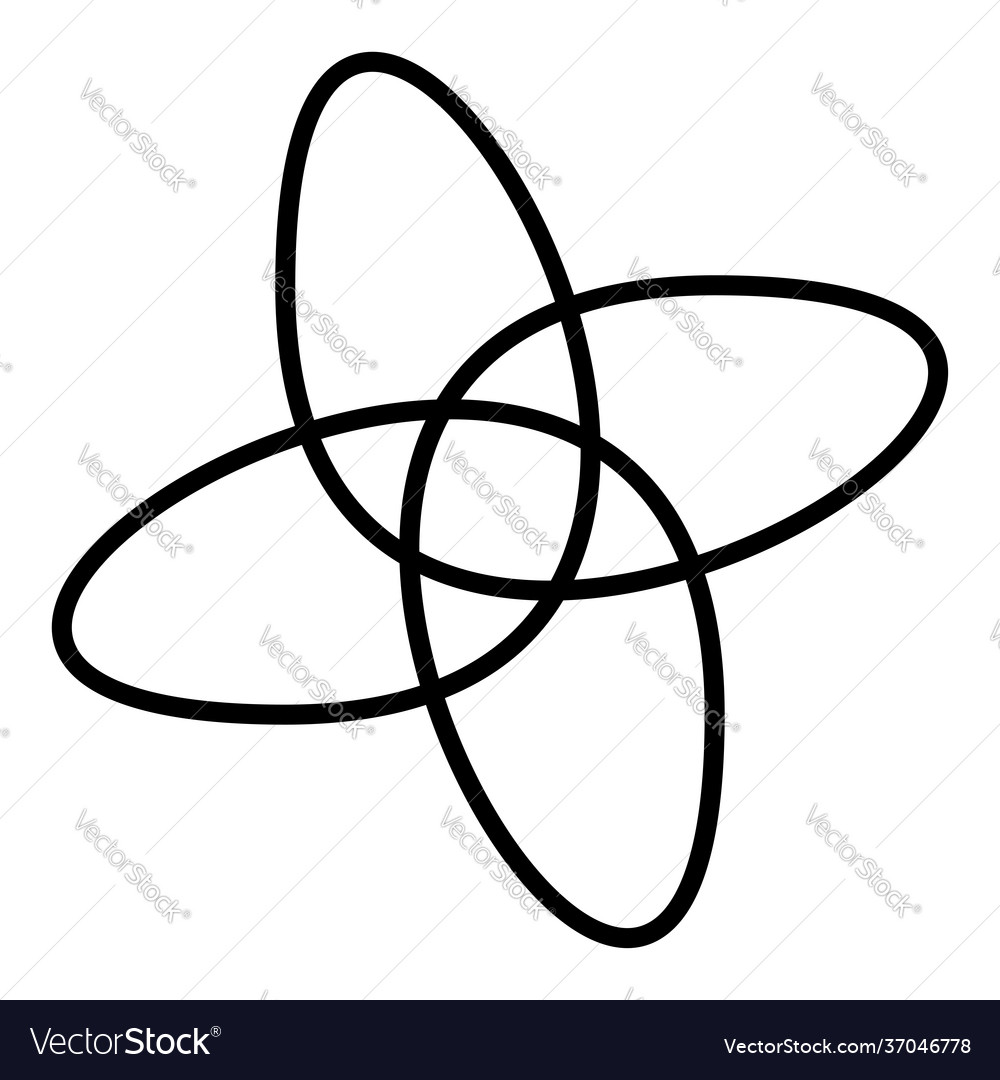 Abstract motif mandala shape design element