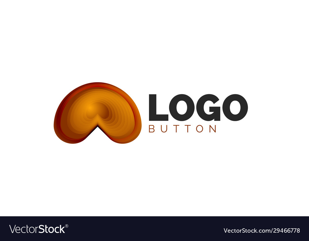 Abstract round shape logo template minimal