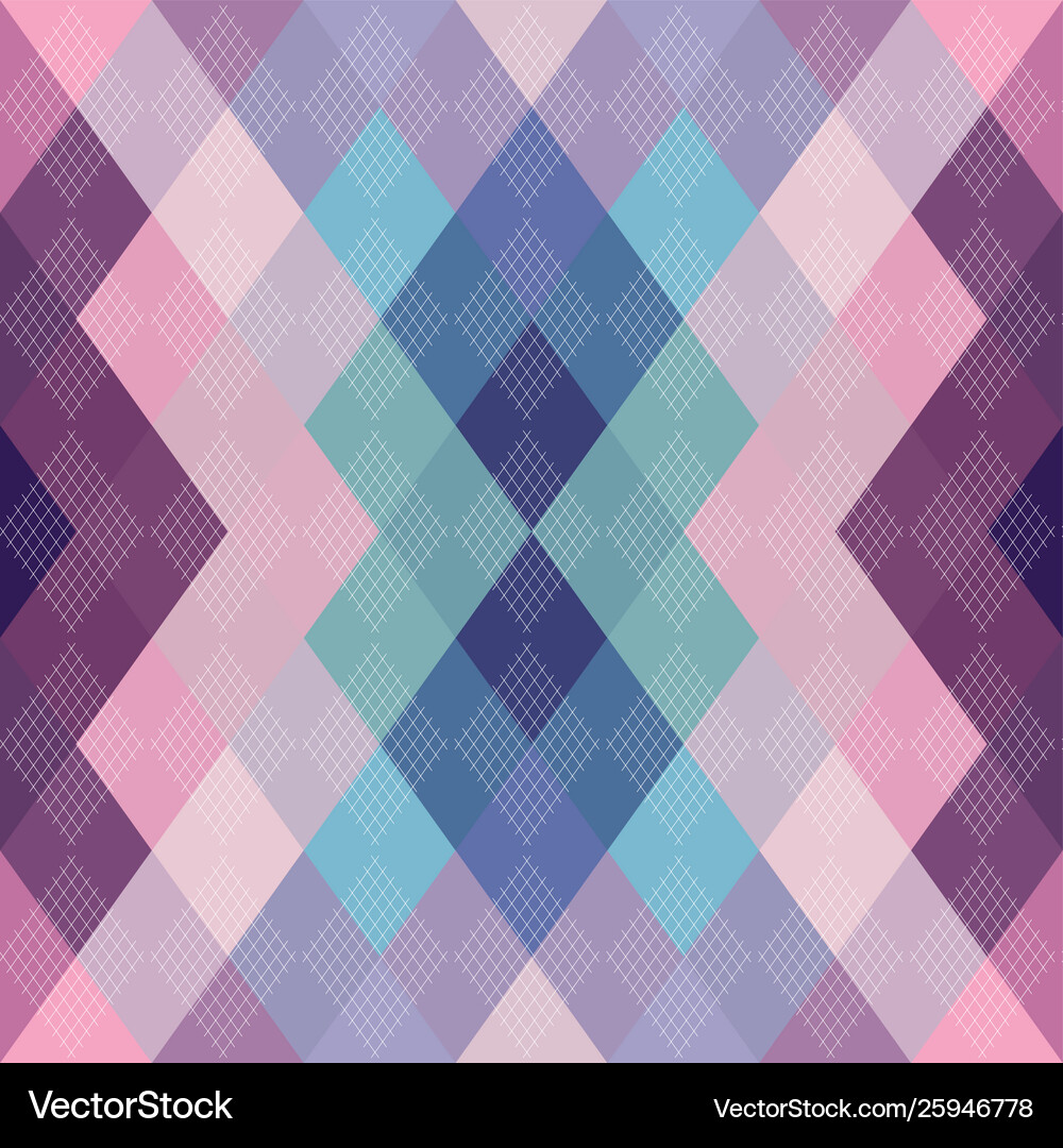 Argyle seamless pattern background Royalty Free Vector Image