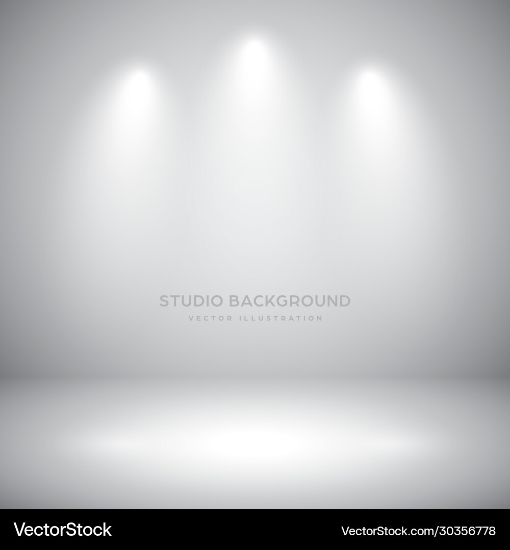 Empty gray studio abstract background Royalty Free Vector