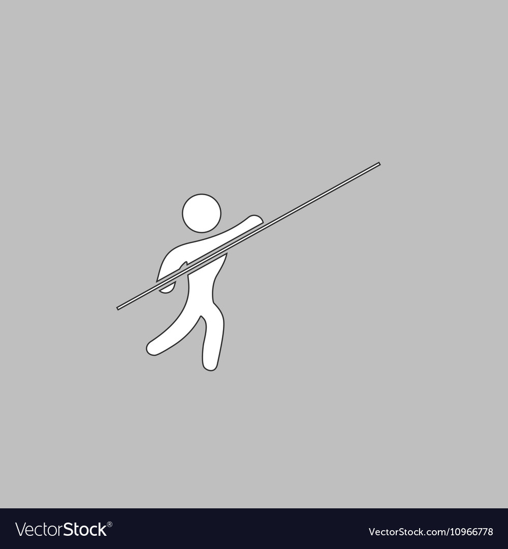 Pole vault computer symbol