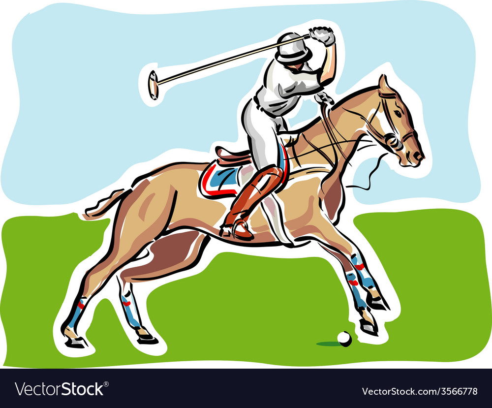 Polo Player in Action