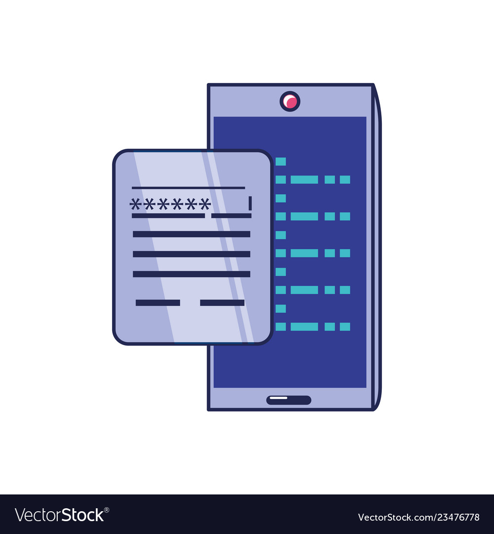 Smartphone device with password in document