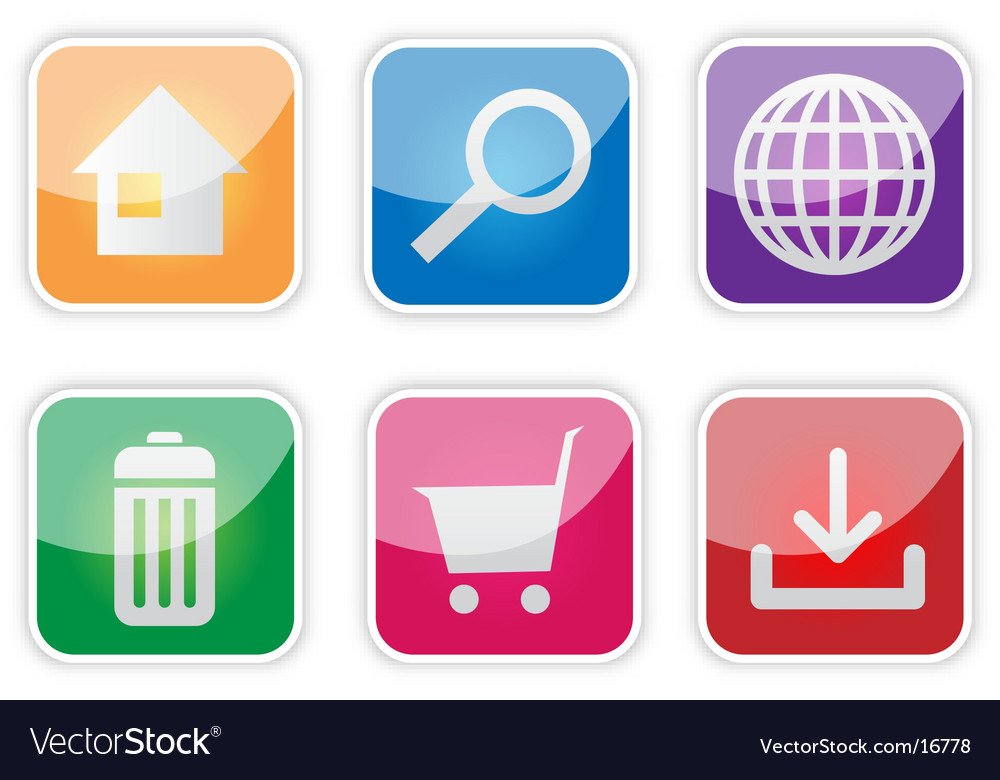 Web Icons Set - Glossy Style