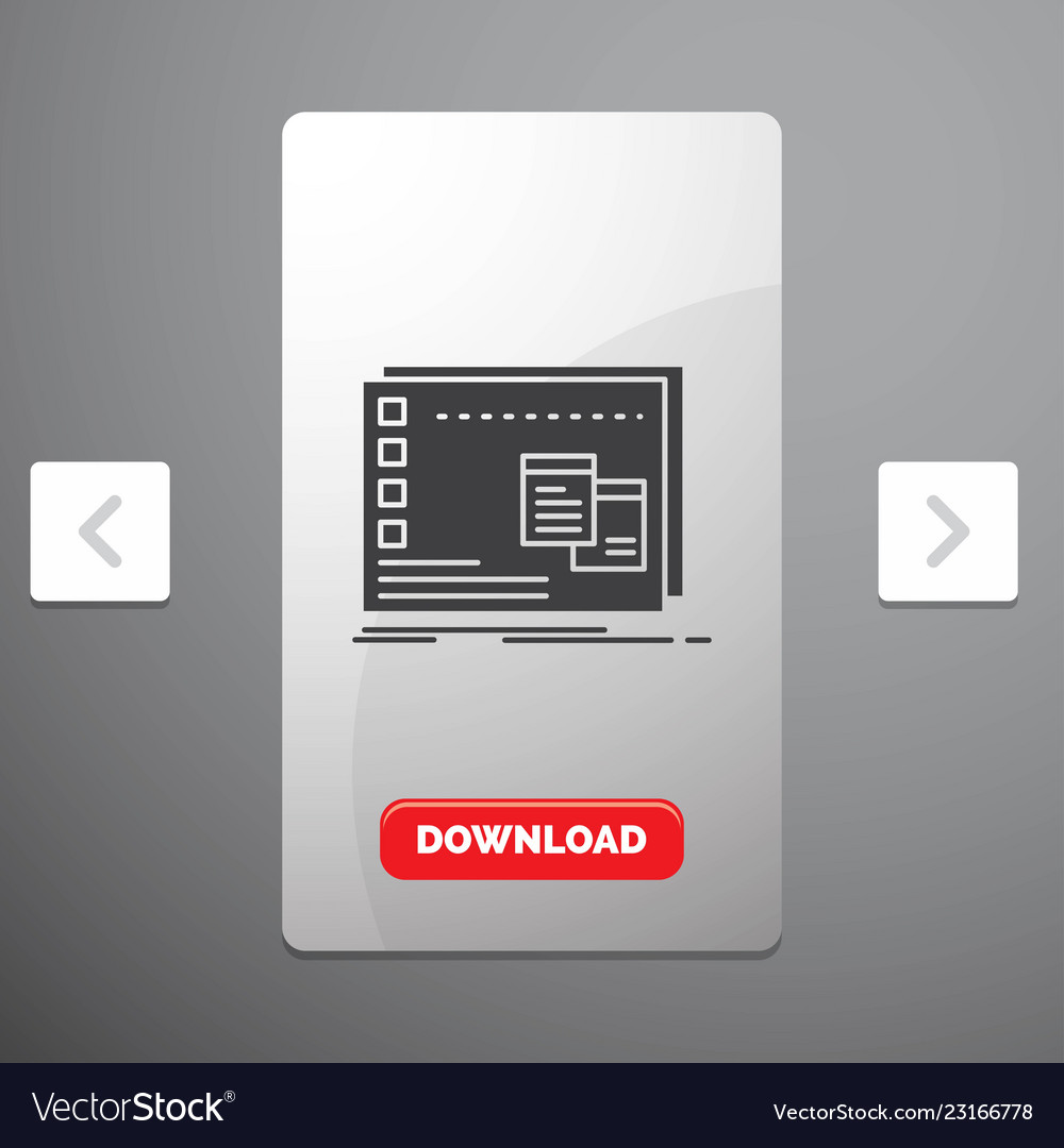 Window mac operational os program glyph icon vector image Window mac operational os program glyph icon