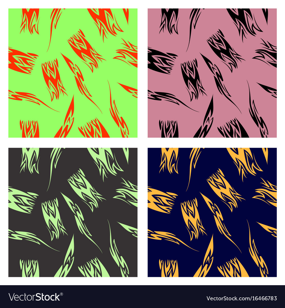 Assembly of patterns in striped style