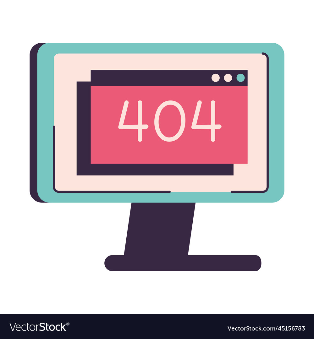 Computer with 404 error