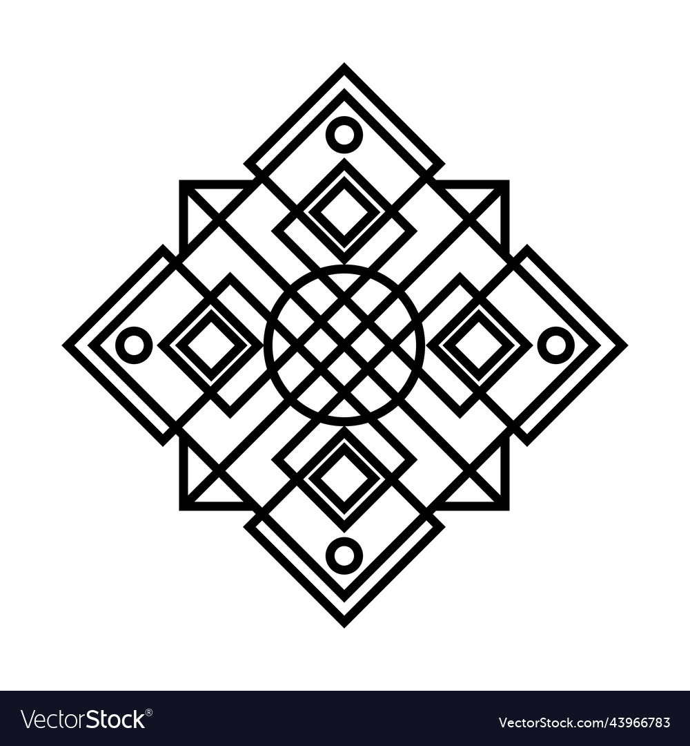 Dayak etnik design Royalty Free Vector Image - VectorStock