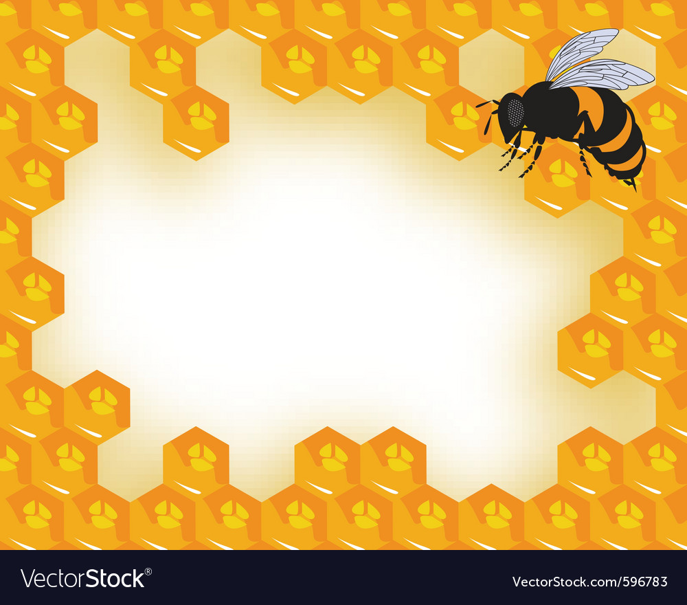 Honeycomb Bees Pattern