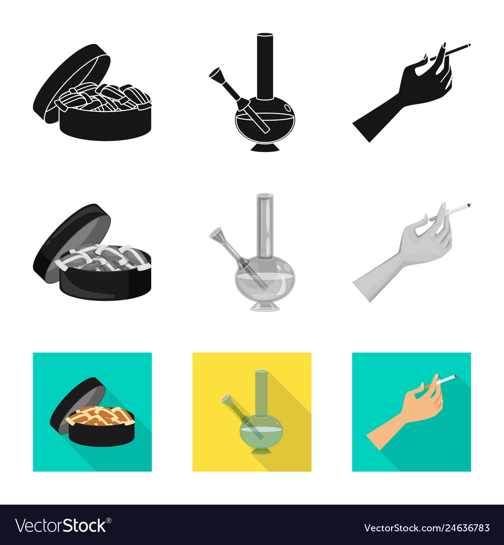 Isolated object of refuse and stop icon vector image Isolated object of refuse and stop icon