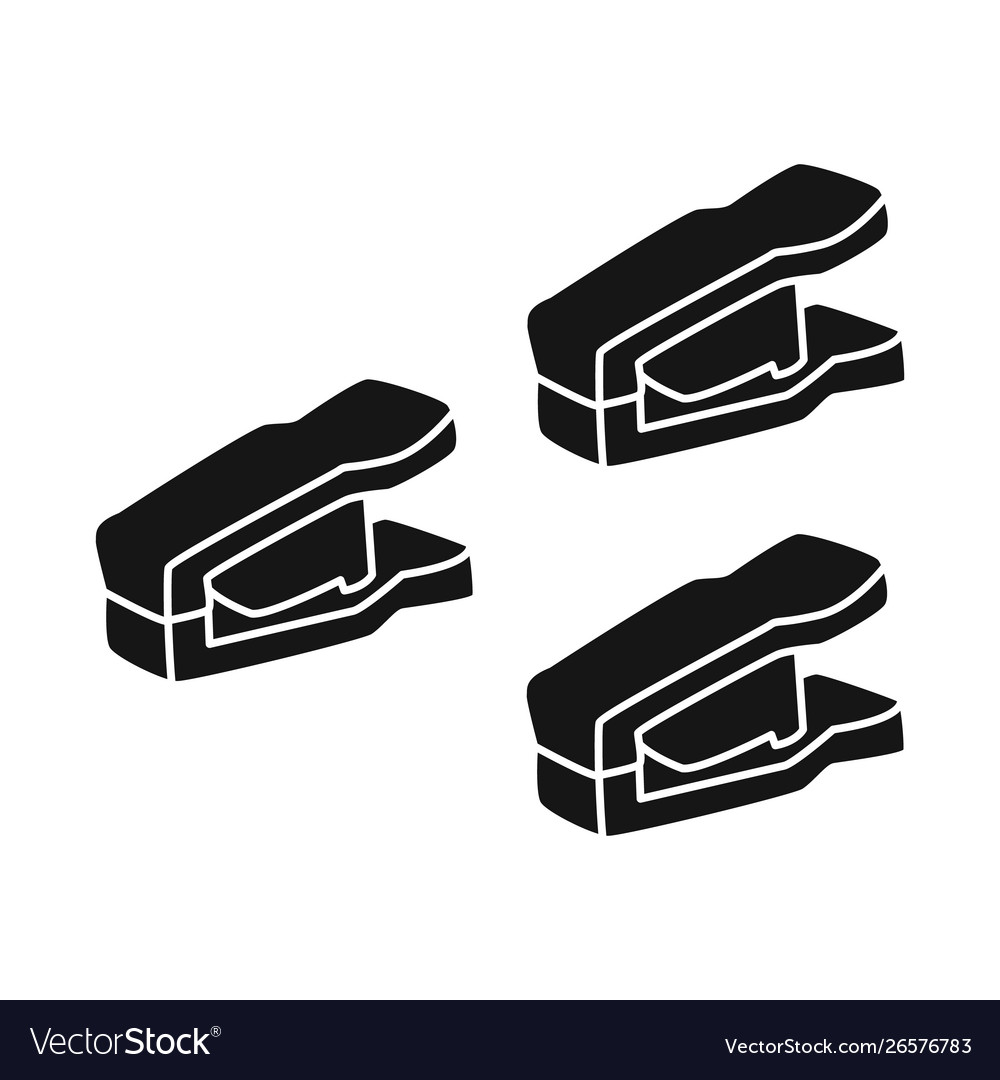 Isolated object peg and clothespeg symbol set