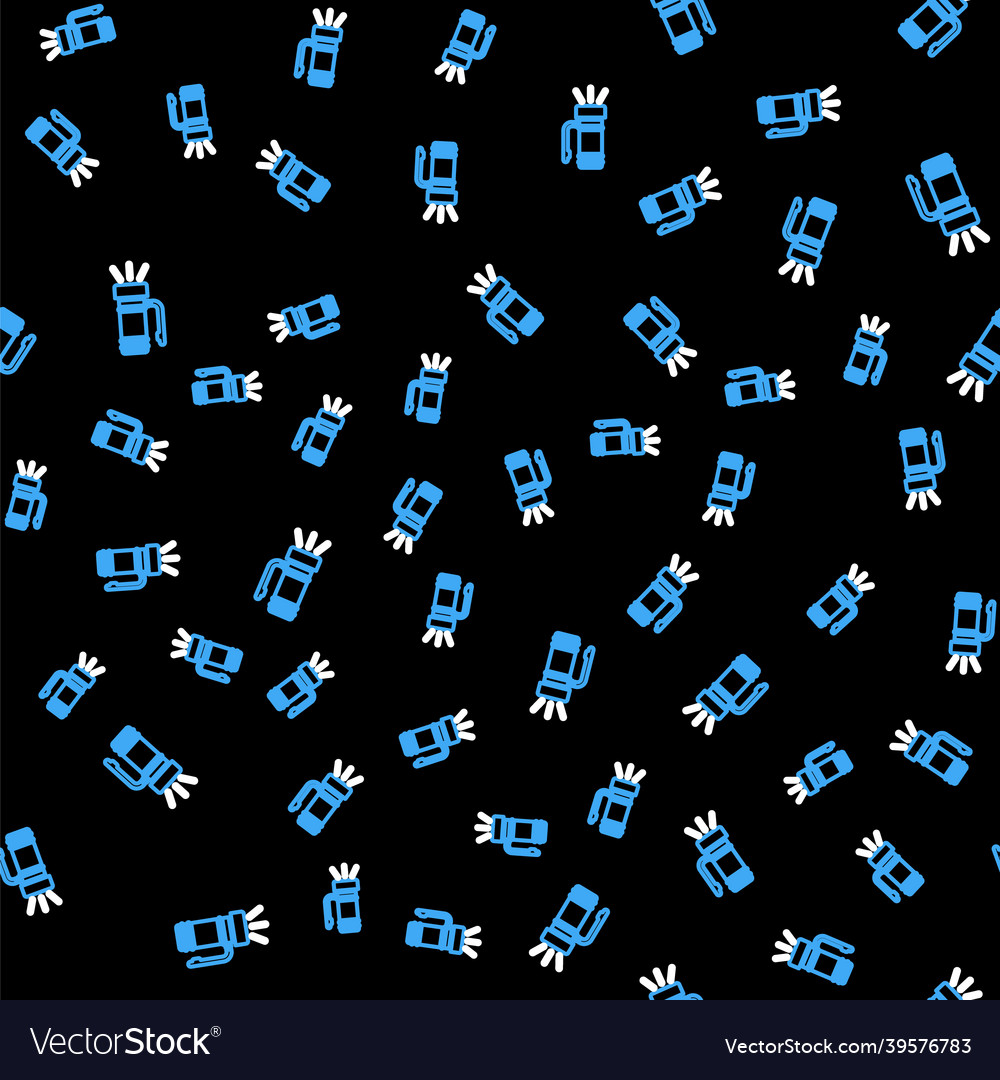 Line flashlight icon isolated seamless pattern Vector Image Line flashlight icon isolated seamless pattern