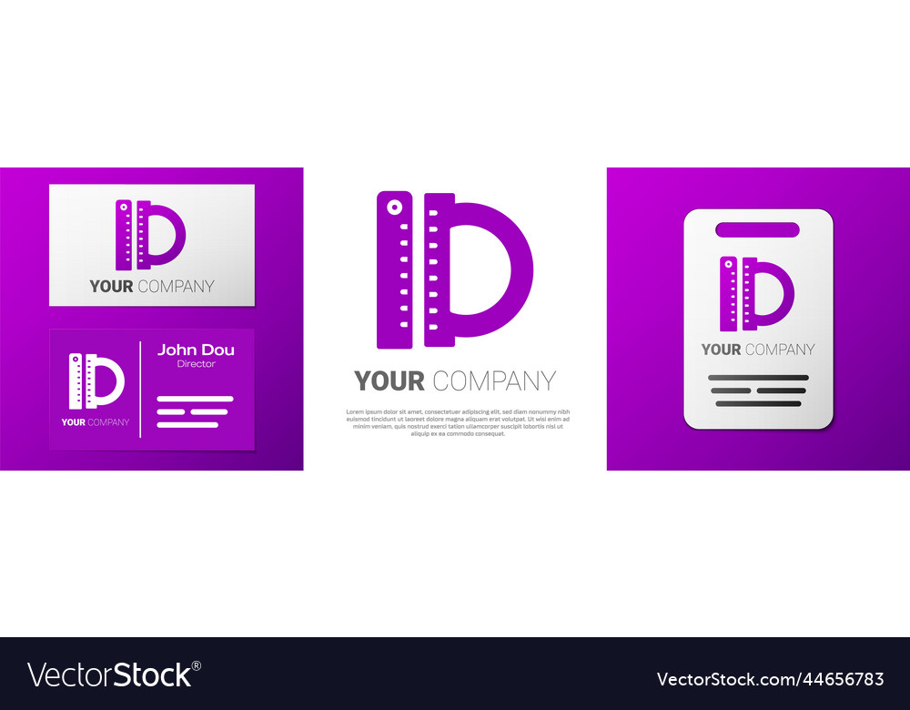 Logotype protractor grid for measuring degrees