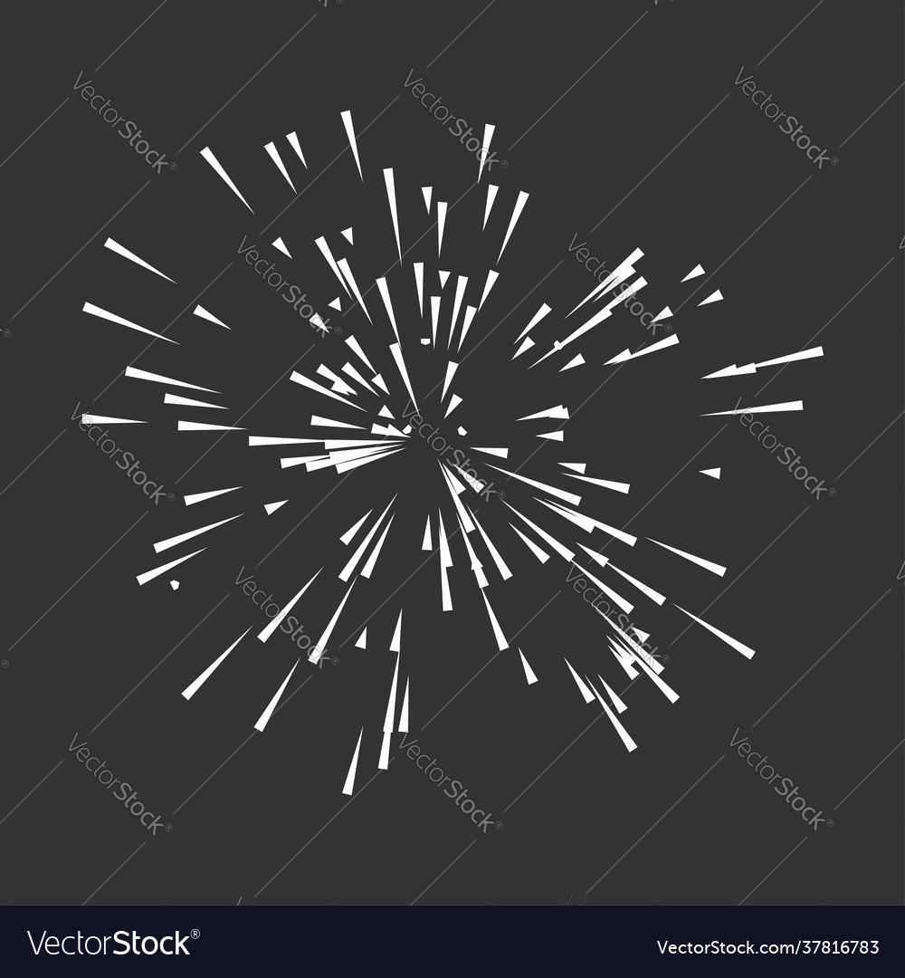 Radial radiating lines beams rays random Vector Image Radial radiating lines beams rays random