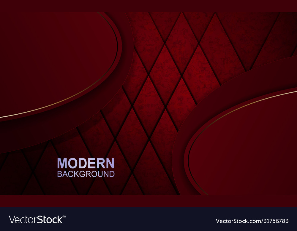 Red dark composition with two oval frames vector image Red dark composition with two oval frames