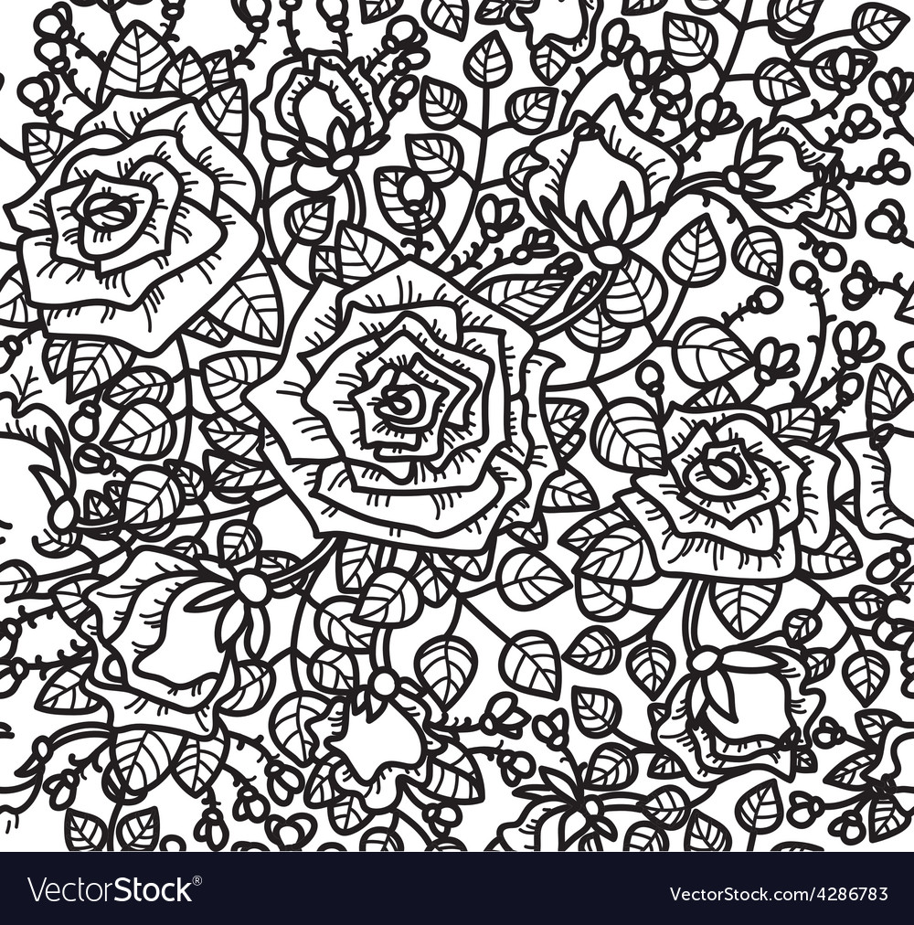 Seamless Rose Pattern