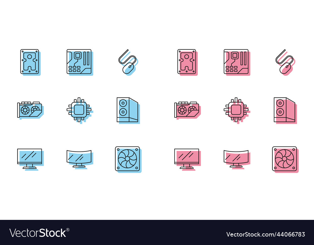 Zeile Computer Monitor Bildschirm Festplattenlaufwerk vector image Zeile Computer Monitor Bildschirm Festplattenlaufwerk