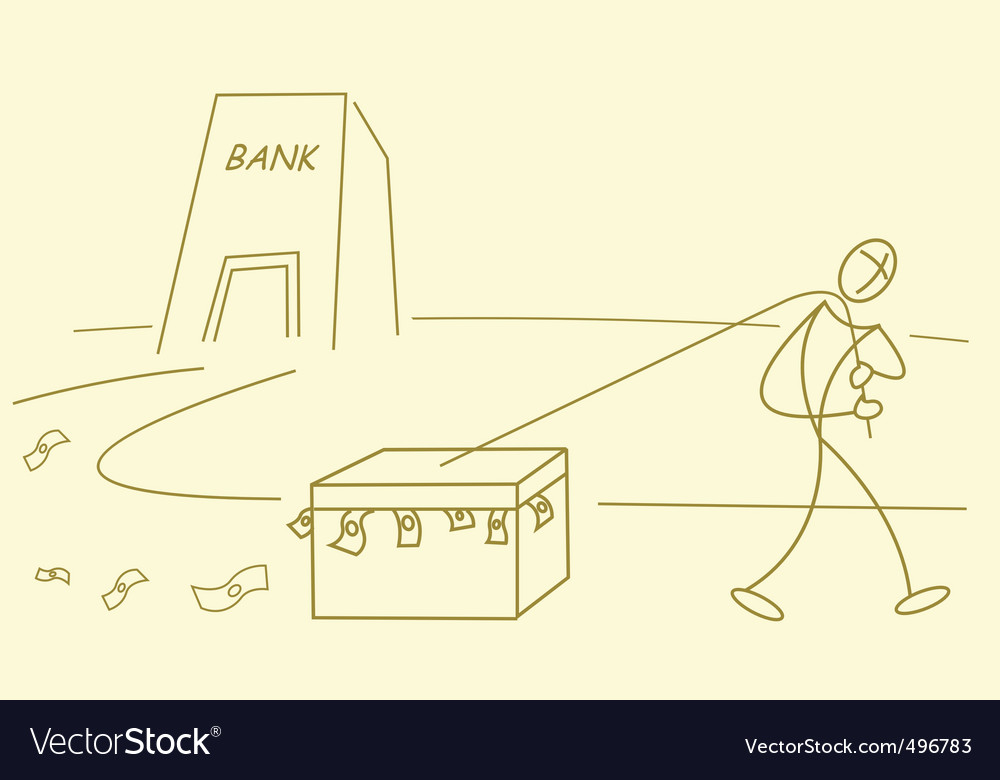 Sketchy man with currency