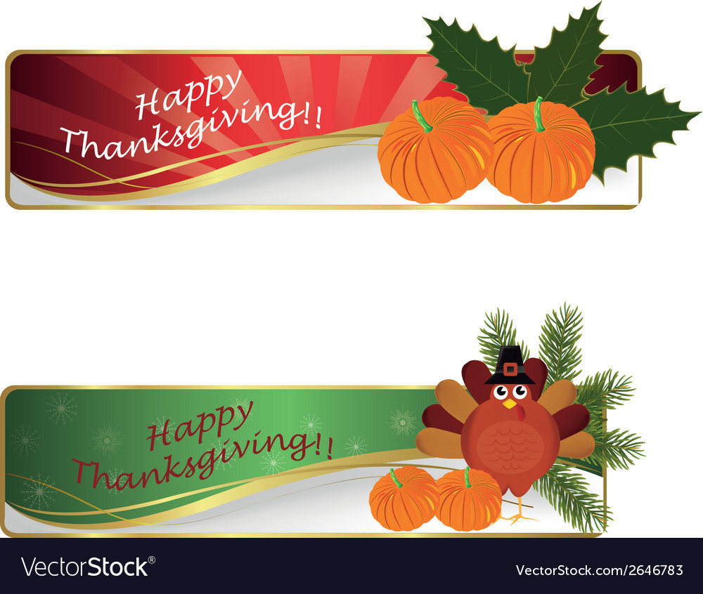 Two signatures with pumpkins and a turkey