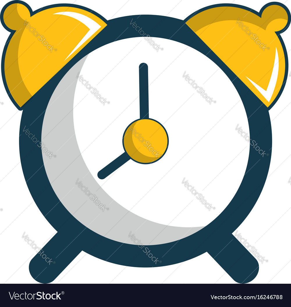 Alarm clock icon cartoon style Royalty Free Vector Image