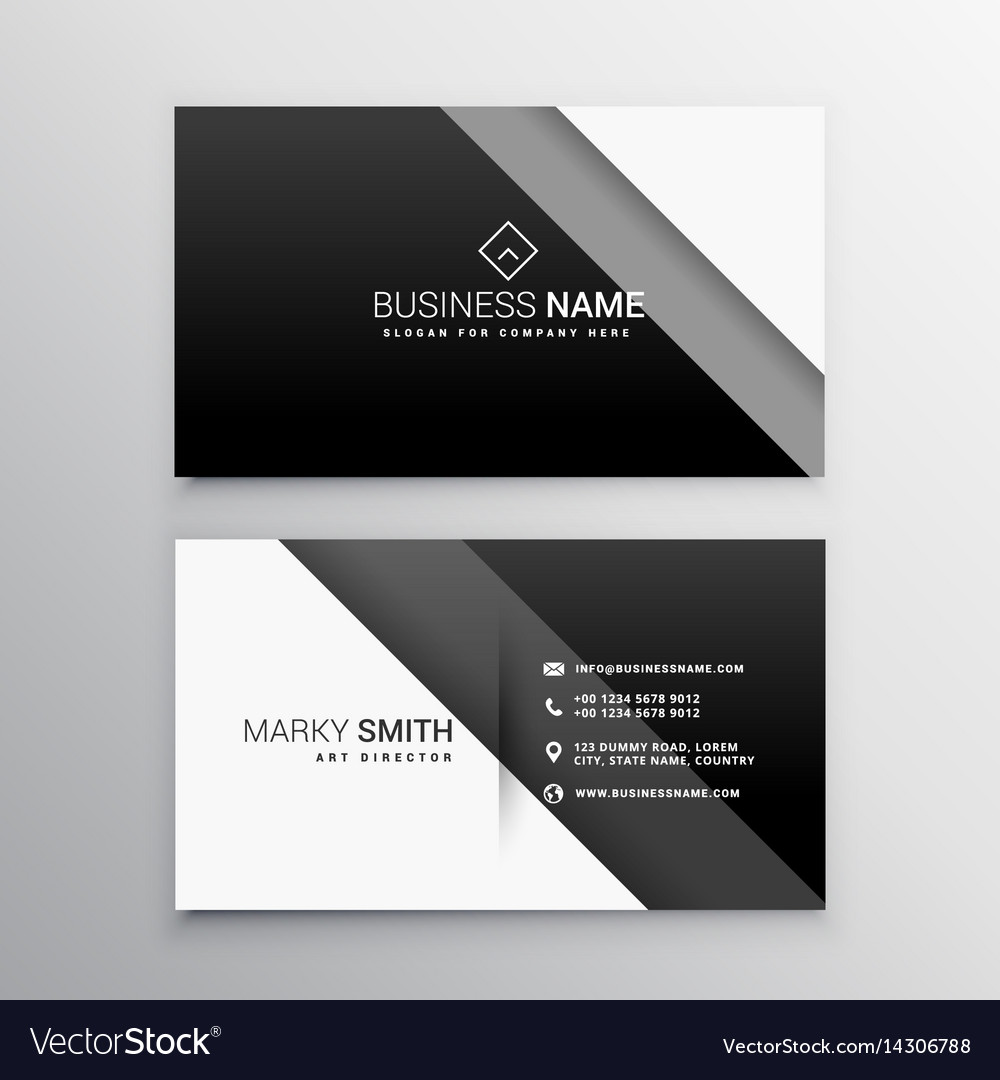 monochrome business card inspiration