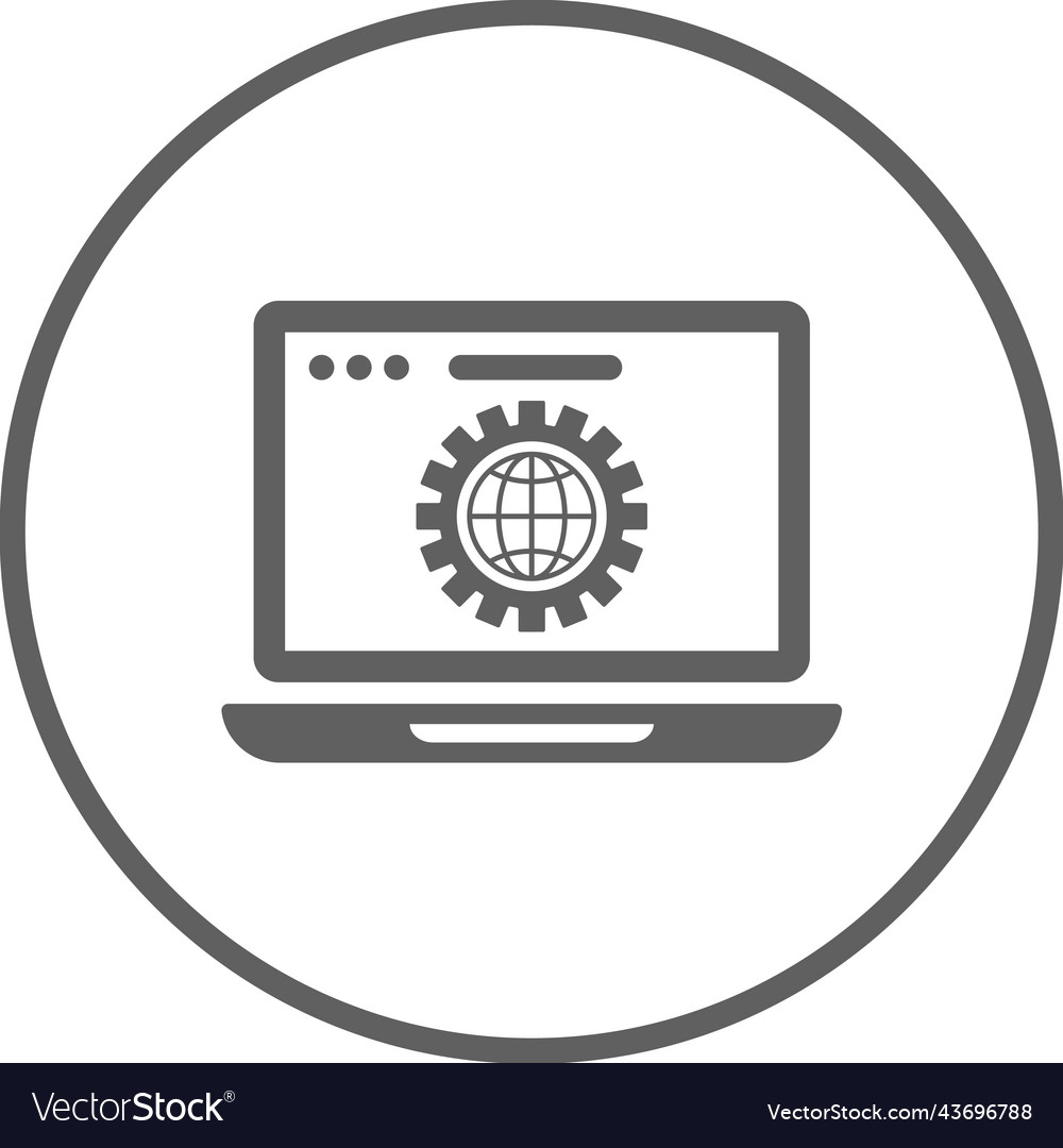 Browser setting settings icon gray graphics
