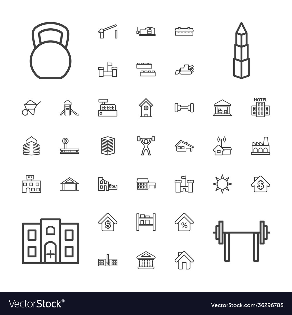 Building icons