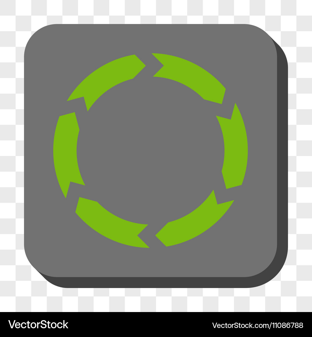 Circulation rounded square button Royalty Free Vector Image