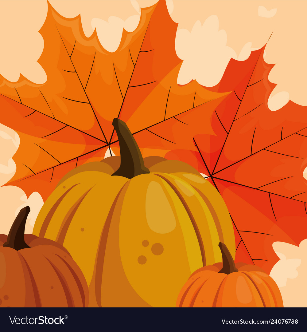 Dry leaves design Royalty Free Vector Image - VectorStock