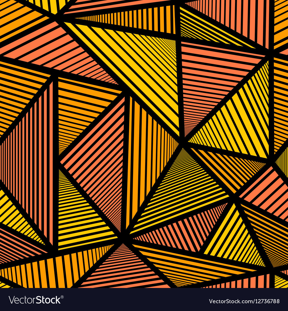 Pattern with orange triangle